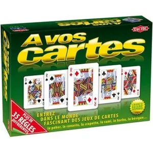 Comparateur de prix : Jeu de cartes - Tactic - A vos cartes - Mixte - 39 règles de jeux