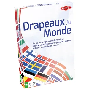 Tactic - 02088 - Jeu Société Famille 8 ans+ , Drapeaux Du Monde pas cher