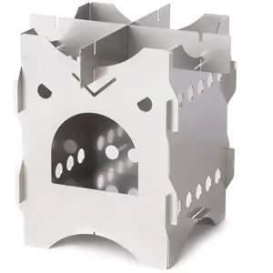 SAVOTTA - Grumpy Stove - Réchaud à combustible sec taille One Size, gris/blanc pas cher