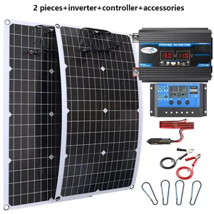 PANNEAU SOLAIRE - WOODOURS - Kit panneaux solaires 2000W 12V onduleur ...Vendu parcdiscount