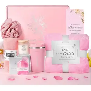 JBNIUAY Coffret Cadeau Femme Personnalisé avec Bougie et Bijoux - Idée... pas cher