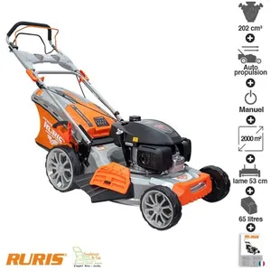 Tondeuse moteur Honda autotractée lame 53cm RURIS RX555S pas cher
