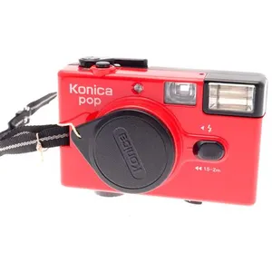 Appareil photo argentique Konica Pop Rouge pas cher