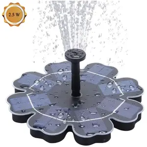 LANGRAY Pompe à Eau Solaire,2.5W Pompe de Bassin Solaire Fontaine d'oiseaux Po... pas cher