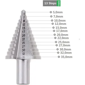 Langray - Foret Fraise Meche Etage HSS,Fraise Conique à Double Fente (...