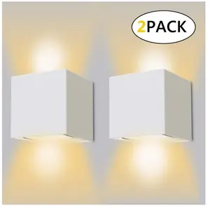 Applique Murale led Exterieur 12W Lampe Murale Interieur 3000K Blanc C...Vendu parmanomano