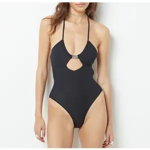 Etam - Maillot de bain 1 pièce sans armature fines bretelles Flashy no...
