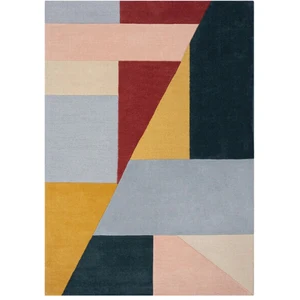Novatrend Tapis de salon moderne en laine multicolore 120x170 cm