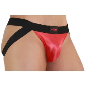 Jockstrap BURN Rouge / Noir S - Élégance, Confort et Sensualité - S pas cher