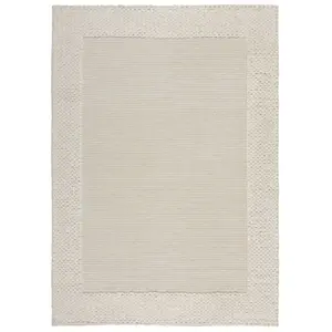 Novatrend Tapis de salon en laine beige 120x170 cm