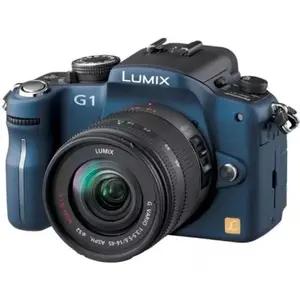 Lumix DMC-G1 - Bleu + Panasonic Lumix G Vario 14-42mm f/3.5-5.6 ASPH M... pas cher