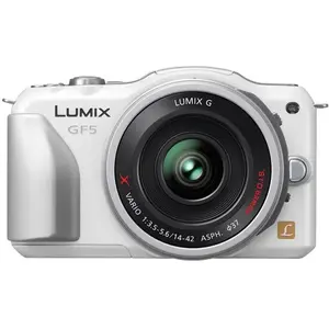 Panasonic Lumix DMC-GF5 - Blanc + Lumix Lumix G Vario 12-32mm f/3.5-5.... pas cher
