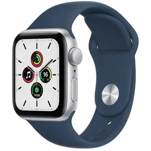 Apple Watch Series SE 1 (2020) GPS 44 mm - Aluminium Argent - Bracelet... pas cher