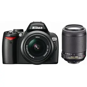 Reflex D60 - Noir + Nikon AF-S DX Nikkor 18-55mm f/3.5-5.6G VR + AF-S ... pas cher