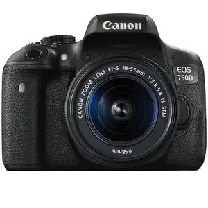 Reflex EOS 750D - Noir + Canon Canon Zoom Lens EF-S 18-55mm f/3.5-5.6 ... pas cher