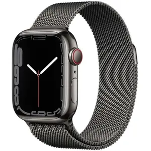 Apple Watch Series 7 (2021) GPS + Cellular 41 mm - Acier inoxydable Gr... pas cher