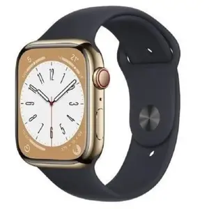 Apple Watch Series 8 (2022) GPS + Cellular 45 mm - Acier inoxydable Or... pas cher