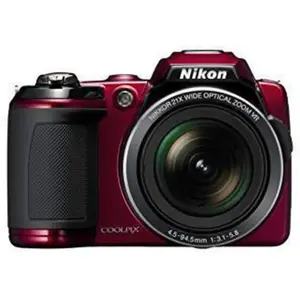 Compact Coolpix L120 - Rouge + Nikon Nikkor Wide Optical Zoom VR 25-52... pas cher