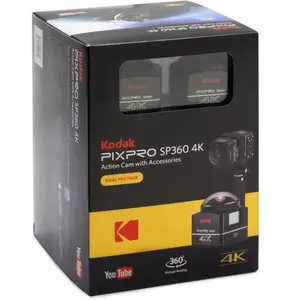 Caméras embarquées Kodak Pixpro sp360 4k dual pro pack pas cher