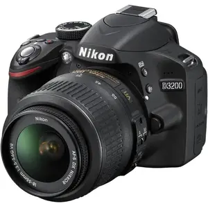 Reflex D3200 - Noir + Nikon AF-S DX Nikkor 18-55mm f/3.5-5.6 VR II f/3... pas cher