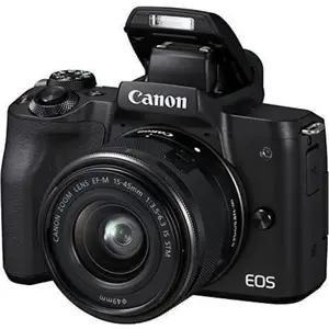 EOS M50 - Noir + Canon Canon EF-M 15-45 mm f/3.5-6.3 IS STM f/3.5-6.3 pas cher