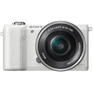 Alpha A5000 - Blanc + Sony E 16-50mm f/3.5-5.6 PZ OSS f/3.5-5.6 pas cher