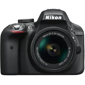 Reflex D3300 - Noir + Nikon AF-P DX 18-55mm f/3.5-5.6G f/3.5-5.6 pas cher