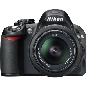 Reflex D3100 - Noir + Nikon AF-S DX Nikkor 18-55mm f/3.5-5.6G VR + AF-... pas cher