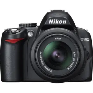 Reflex D3000 - Noir + Nikon AF-S DX Nikkor 18-55mm f/3.5-5.6G ED + Nik... pas cher