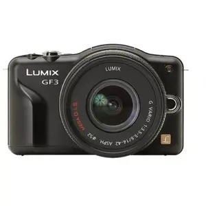Lumix DMC-GF3 - Noir + Panasonic Lumix G Vario 14-42 mm f/3.5-5.6 f/3.... pas cher