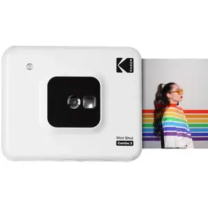 Instantané Mini shot combo 3 - Blanc Kodak Instant camera 76mm f/2.2 f... pas cher