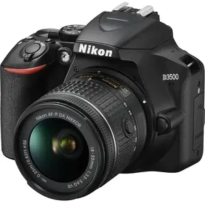 Reflex D3500 - Noir + Nikon Nikon AF-P DX NIKKOR 18-55mm f/3.5-5.6G DX... pas cher