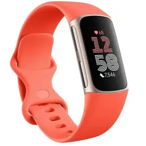 Montre Cardio Fitbit Charge 6 - Corail/Or pas cher