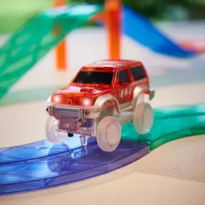 Cleverclixx Voiture pour circuit magnétique Rouge pas cher
