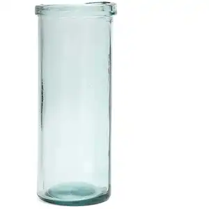Bazar Bizar Vase en forme de cylindre en verre recyclé H36