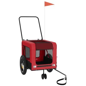 VIDAXL Meilleures Remorque de vélo-Remorque de marchandises-pour anima...Vendu parcdiscount
