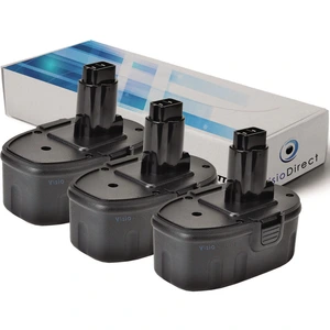 VISIODIRECT Lot de 3 batteries pour DEWALT DC613KA cloueur sans fil 3000mAh 14.4V pas cher