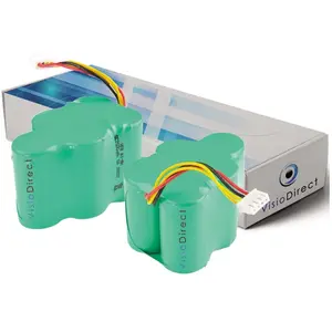 Comparateur de prix : Visiodirect Lot de 2 batteries pour Ecovacs Deebot D62 aspirateur robot 3500mAh 6V