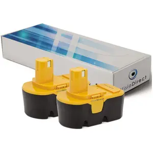 Comparateur de prix : Visiodirect Lot de 2 batteries pour Ryobi SPC18 scie circulaire 3000mAh 18V