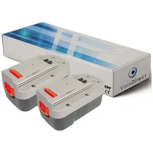 Visiodirect - Lot de 2 batteries pour Black et Decker Firestorm GLC182...Vendu parfnac