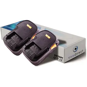 Visiodirect - Lot de 2 batteries pour aeg BSS18C visseuse à chocs 3000...