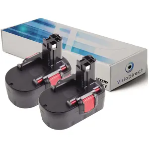 Comparateur de prix : Lot de 2 batteries pour Bosch PSR1440 perceuse visseuse 3000mAh 14.4V
