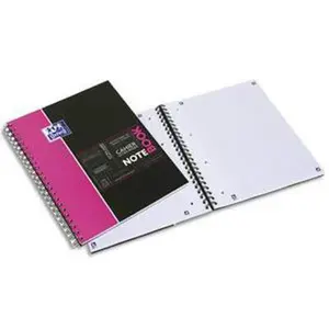 OXFORD Lot de 5 Cahiers NOTEBOOK spiralé, couverture polypro, 160 pages séyès, Format 23 x 29,7 cm, avec appli SOS NOTES pas cher