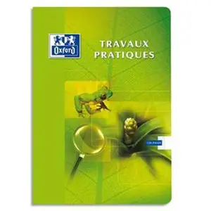 OXFORD Lot de 10 Cahiers travaux pratiques ESSENTIAL piqûre, 40 pages Seyès + 40 pages unies, Format 24 x 32 cm. Couverture carte pas cher