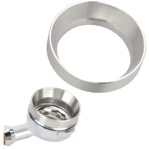 CHICIRIS Bague Doseuse Magnétique 58mm Pour Café - Entonnoir Aluminium Argenté Pour Porte-filtre