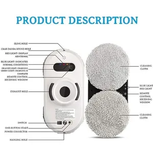 MINTIML Robot Nettoyeur de Vitres Electrique Automatique Outil de Nettoyage pour Aspirateur en Verre pas cher