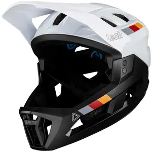 Comparateur de prix : Casque avec mentoniere amovible leatt enduro 2 0 blanc