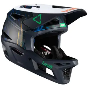 Leatt Casque MTB Gravity 4.0 - Bleu Jungle - M 57-58cm pas cher