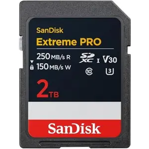 SanDisk 2 to Carte SDXC Extreme Pro, Carte SD V30, UHS-I, (4K UHD Vide...