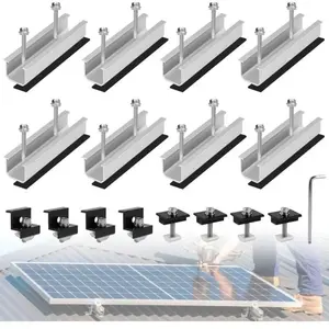 TKAAKT Lot De 8 Supports De Panneau Solaire En Aluminium Pv, Support D...Vendu parmanomano